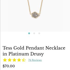 Kendra Scott drusy pendant necklace